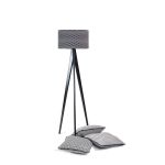 Lusito_ Stojací lampa TRIPOD_Black&White cubist black_dub černý lak (2)
