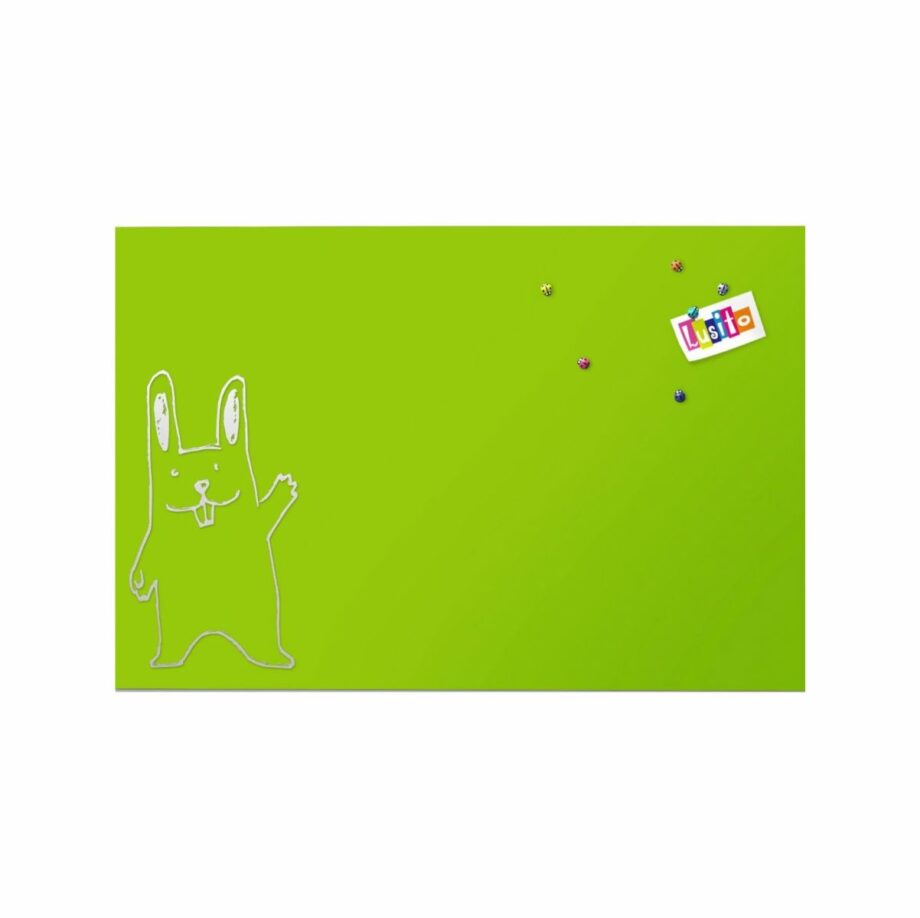 Skleněná magnetická nástěnka limetka