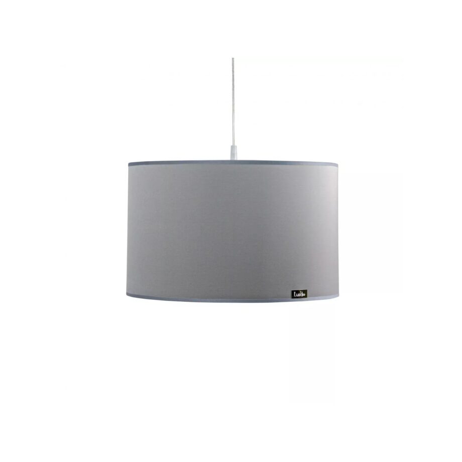 Stínidlo Satin světle šedé + tmavě šedý lem  40x25 cm
