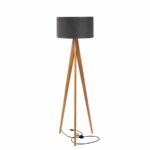 Lusito_ Stojací lampa TRIPOD_Linen dark grey 020_dub natural (1)