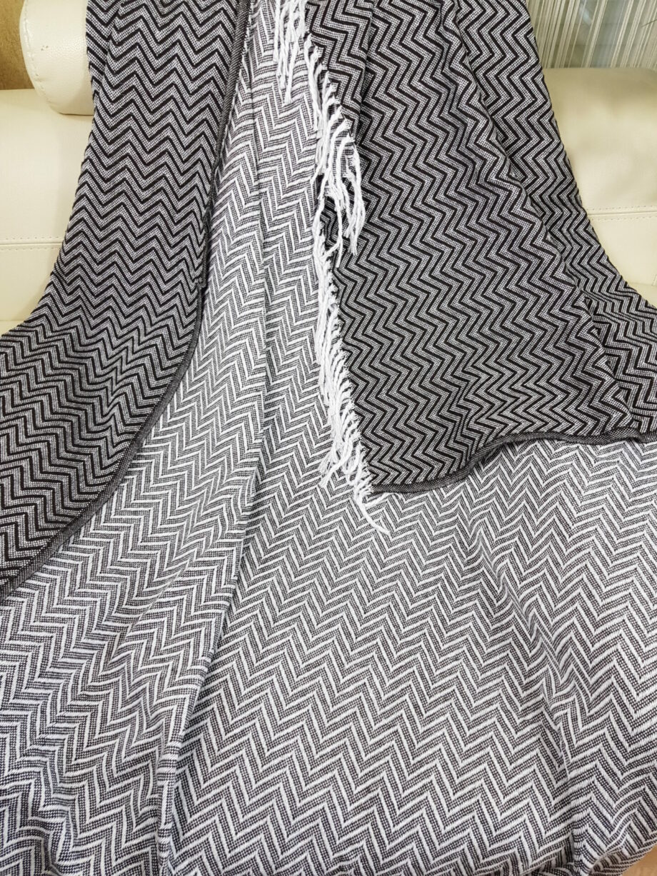 Bavlněný pléd Zet Dark Brown