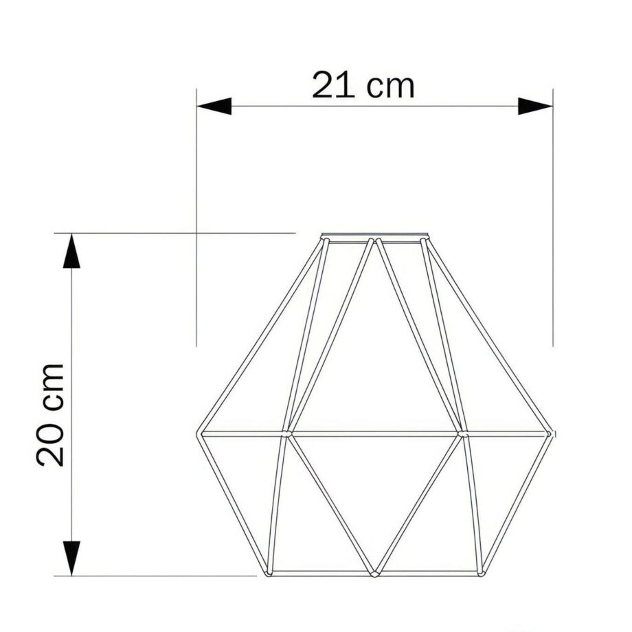 Kovový Diamant černý