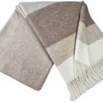 Vlněný pléd s kašmírem Faro S brown-beige 1