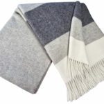 Vlněný pléd s kašmírem Faro S grey-dark grey 1