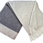 Vlněný pléd s kašmírem Faro ZW grey-light grey 1