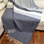 Vlněný pléd s kašmírem Faro ZW grey-light grey 2