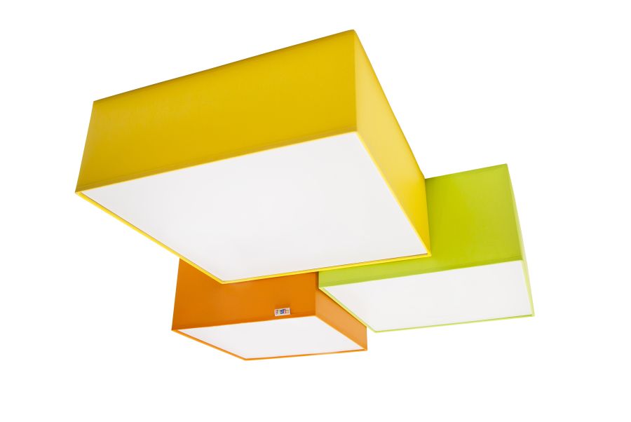 Stropní stínidlo hranol  Basic Béžové   30x23x30cm